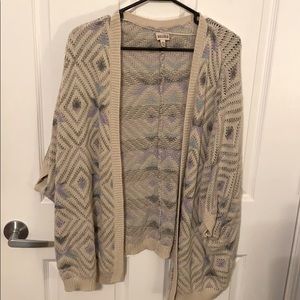 Purple/Gray 3/4 Sweater